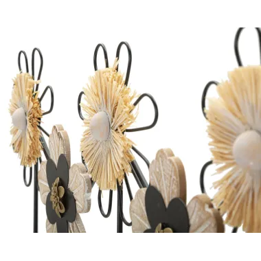 APP/UBRANIA ŻELAZO, DREWNO RAFFIA 61X5,5X30,5 cm